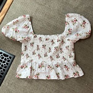 Strawberry print top from J crew